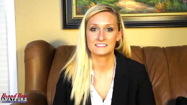 Big Booty Office Uniform Casting - Addison Hurts xxx blonde video