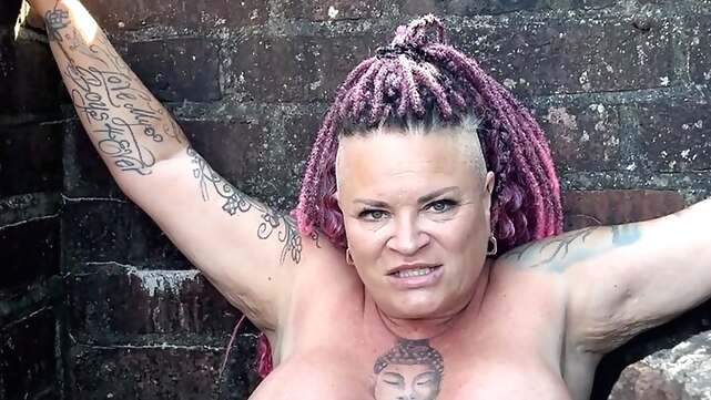 FEMDOM MILF gets squirting orgasm in the Ruins xxx hardcore video
